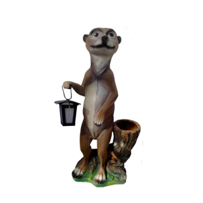 Meerkat figure statue garden decoration sculpture deco sculptures