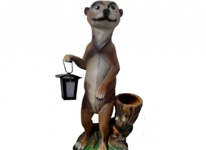 Meerkat figure statue garden decoration sculpture deco sculptures