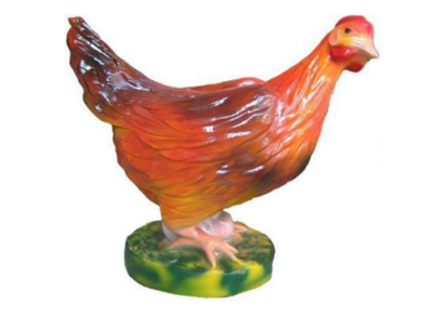 Decorative Figurines Hen made of Plastic Easter Decor Chicken Garden Figurine Height 32 cm New