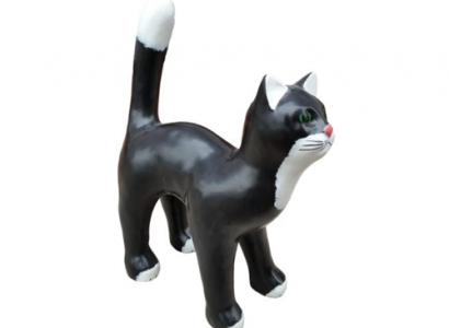 Cat figure statue garden decoration sculpture deco sculptures