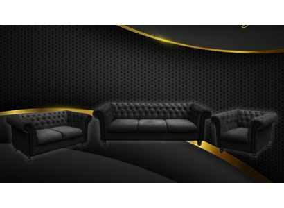 Chesterfield Design Living Room Furniture Sofa Set 321 Seater Couches Sofas