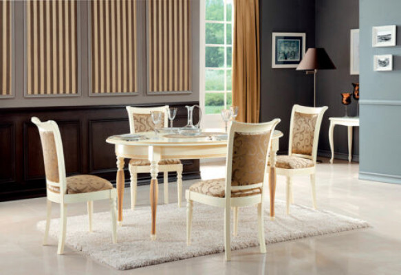Classic dining table oval tables dining room table wood furniture luxury new