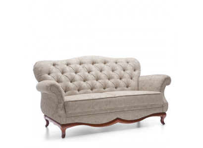 Two-seater Chesterfield couch sofa furniture living room fabric seat cushion