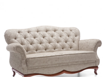 Two-seater Chesterfield couch sofa furniture living room fabric seat cushion