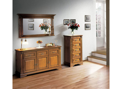 Dresser 160cm with Mirror Country House Style Furniture Dressers Sideboard Wood