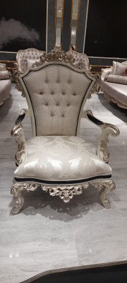Chesterfield Sofa Set 3+1 Luxury 2-piece Fabric Sofa Living Room