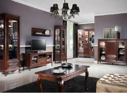 Classic living room, noble designer furniture, display cabinet, TV table, dresser, Italy style.
