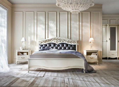 Italian style bedroom complete furniture bed nightstand wardrobe chest of drawers 2