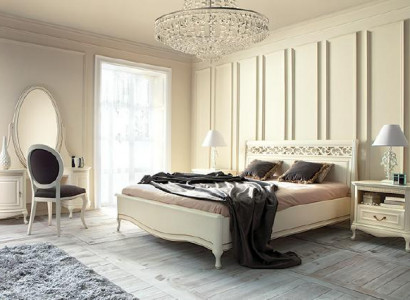 Italic Style Set 5-piece Bed Designer Exclusive Luxury Bed Beds Double Bed