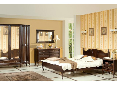 Italian style bedroom complete furniture bed nightstand wardrobe dresser 1