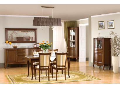 Classic dining room set sideboard table chairs display cabinet living room set Italy new