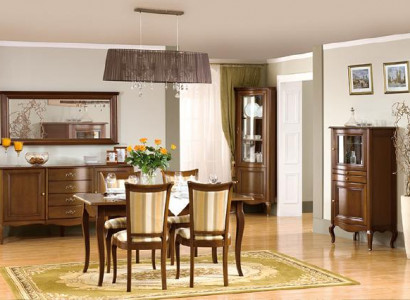 Classic dining room set sideboard table chairs display cabinet living room set Italy new