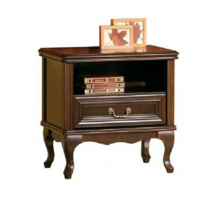 Complete bedroom: bed, double bed, nightstands, chest of drawers, armchair, Chippendale Royal