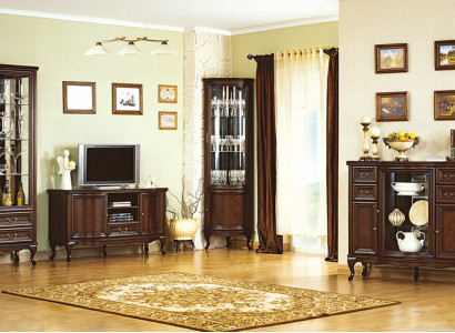 4-piece living room furniture set Italian style chest of drawers showcase RTV Chippendale