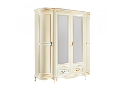 Classic cabinets closet wall unit wardrobe - Model V-Schrank-4D-G