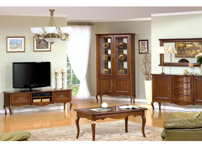 Living Room Set Display Cabinet TV Stand Coffee Table Dresser Classic Italian Style Furniture