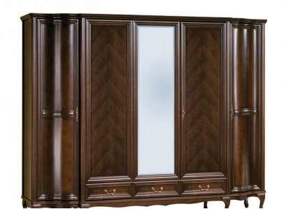 Classic cabinets wardrobe wall unit 5 doors wood new Italian furniture