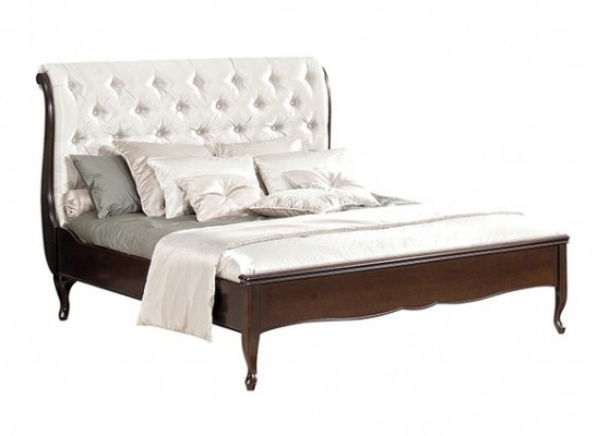 Chesterfield Bed Double Bed Genuine Leather Upholstered Beds with Swarovski Possible