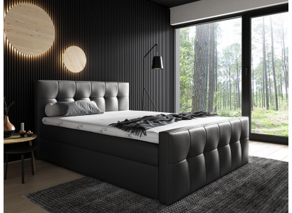 Box spring bed, bedroom beds, 200x200 upholstered bed, design, double, hotel furniture