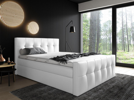 Box spring bed, bedroom beds, 200x200 upholstered bed, design, double, hotel furniture