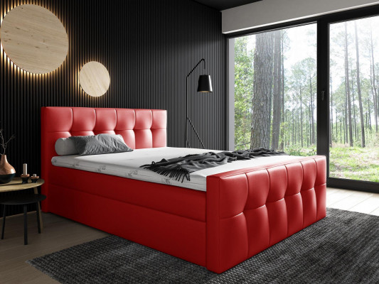 Box spring bed, bedroom beds, 200x200 upholstered bed, design, double, hotel furniture