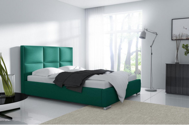 Bed frame green double hotel bedroom beds furniture arrangement design