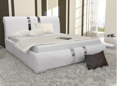 Bed frame with box bed bed frame white beds 180cm double bed marital bed new