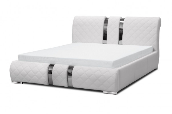 Bed frame with box bed bed frame white beds 180cm double bed marital bed new
