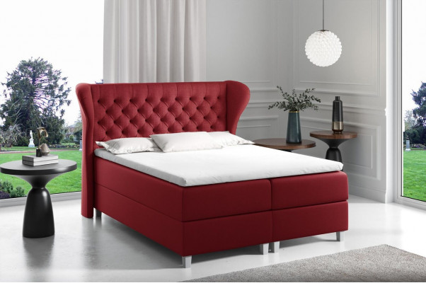Chesterfield box spring bed furniture beds king size velvet hotel new bedroom