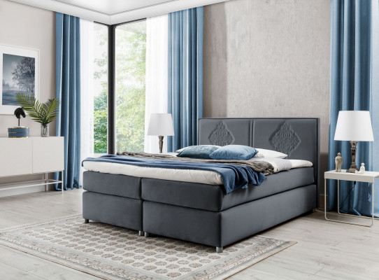 Box spring bed bedroom beds upholstery design double hotel luxury 200x200 new