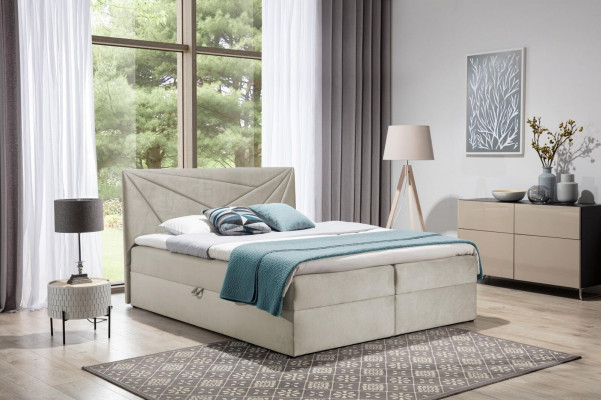 Double bed bed with storage box spring bed marriage bed beds upholstered bed 180cm