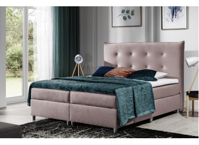 Bed box spring bed double bed matrimonial bed polyester fabric bed frame 180x200 furniture
