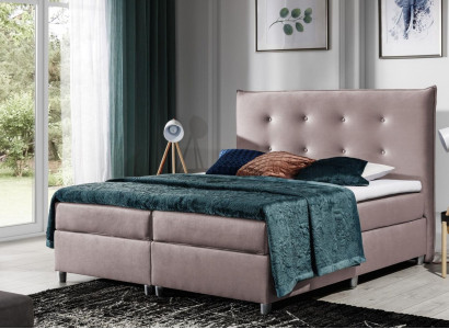 Bed box spring bed double bed matrimonial bed polyester fabric bed frame 180x200 furniture