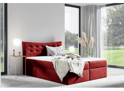 Bed, Bed Box, Box Spring Bed, Bedroom, Upholstered Design, Double, Hotel, 180x200