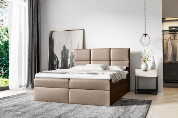 Upholstered Bed Box Spring Bed 160x200 Design Double Hotel Modern Bed Beds Furniture
