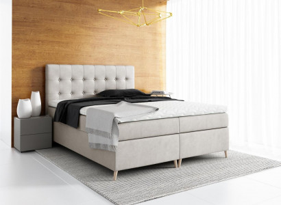 Upholstered bed, bed, box spring bed, design, double, hotel, modern, beds, bedroom