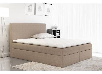 Box spring bed textile design double hotel modern bed bedroom beds fabric