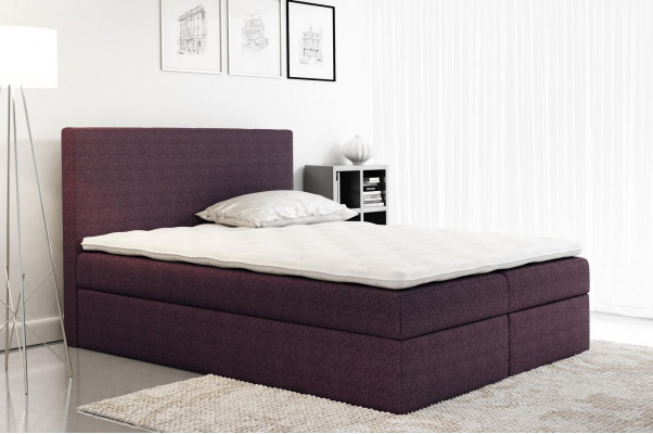 Box spring bed textile design double hotel modern bed bedroom beds fabric