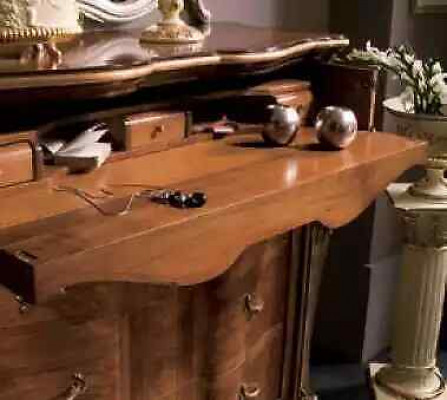 Bedroom furniture 5-piece set bed 2x nightstand dresser classic wood
