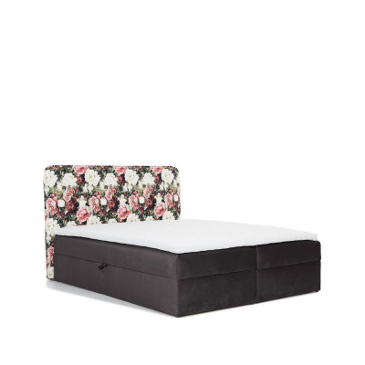 Beds box spring bed textile design double hotel modern bed bedroom flowers
