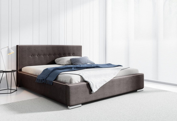 Bed frame double bed bed marital bed beds upholstered bed bedroom gray new