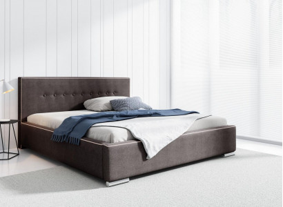 Bed frame double bed bed marital bed beds upholstered bed bedroom gray new