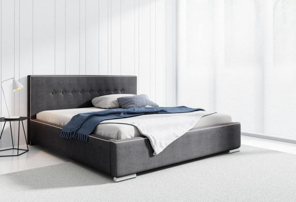 Bed frame double bed bed marital bed beds upholstered bed bedroom gray new