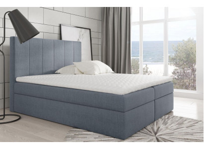 Modern bed bedroom beds fabric box spring bed textile design double hotel