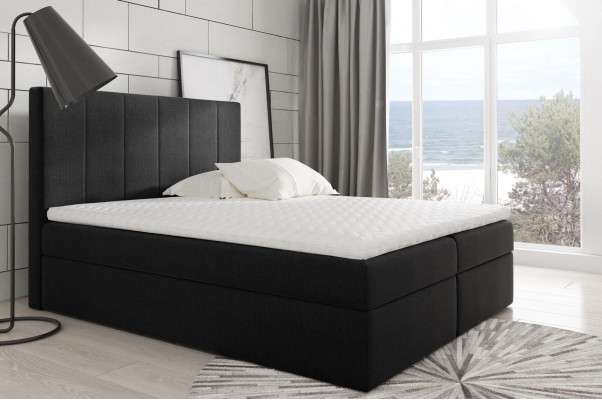 Modern bed bedroom beds fabric box spring bed textile design double hotel