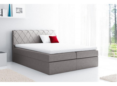 Box spring bed double bed matrimonial bed bed frame upholstered bed beds 200x200cm