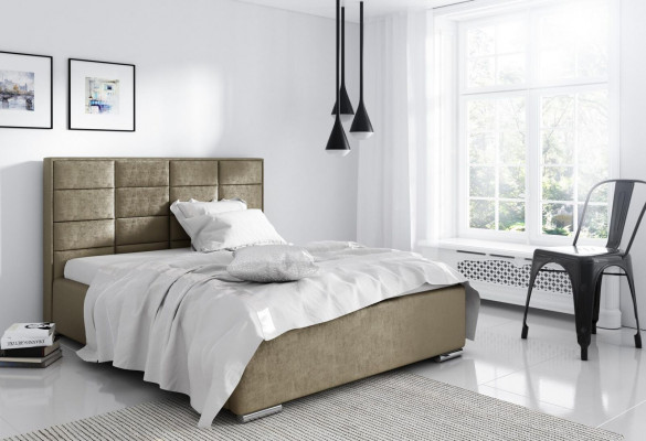 Bed frame fabric textile design double hotel modern bed bedroom beds new