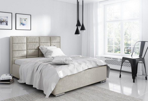 Bed frame fabric textile design double hotel modern bed bedroom beds new