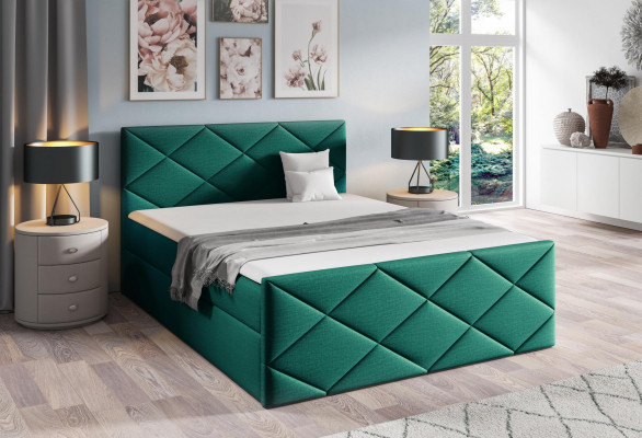 Bed, Bed Box, Box Spring Bed 180x200, Bedroom Design, Double, Modern.