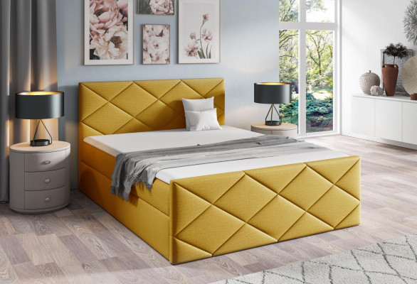 Bed, Bed Box, Box Spring Bed 180x200, Bedroom Design, Double, Modern.